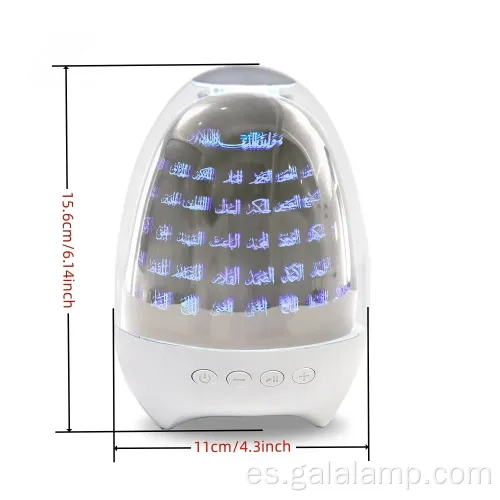 Altavoz Bluetooth amigable para los musulmanes con Corán y luz nocturna